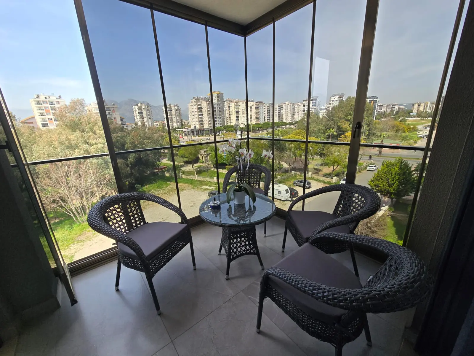 Enclosed terrace